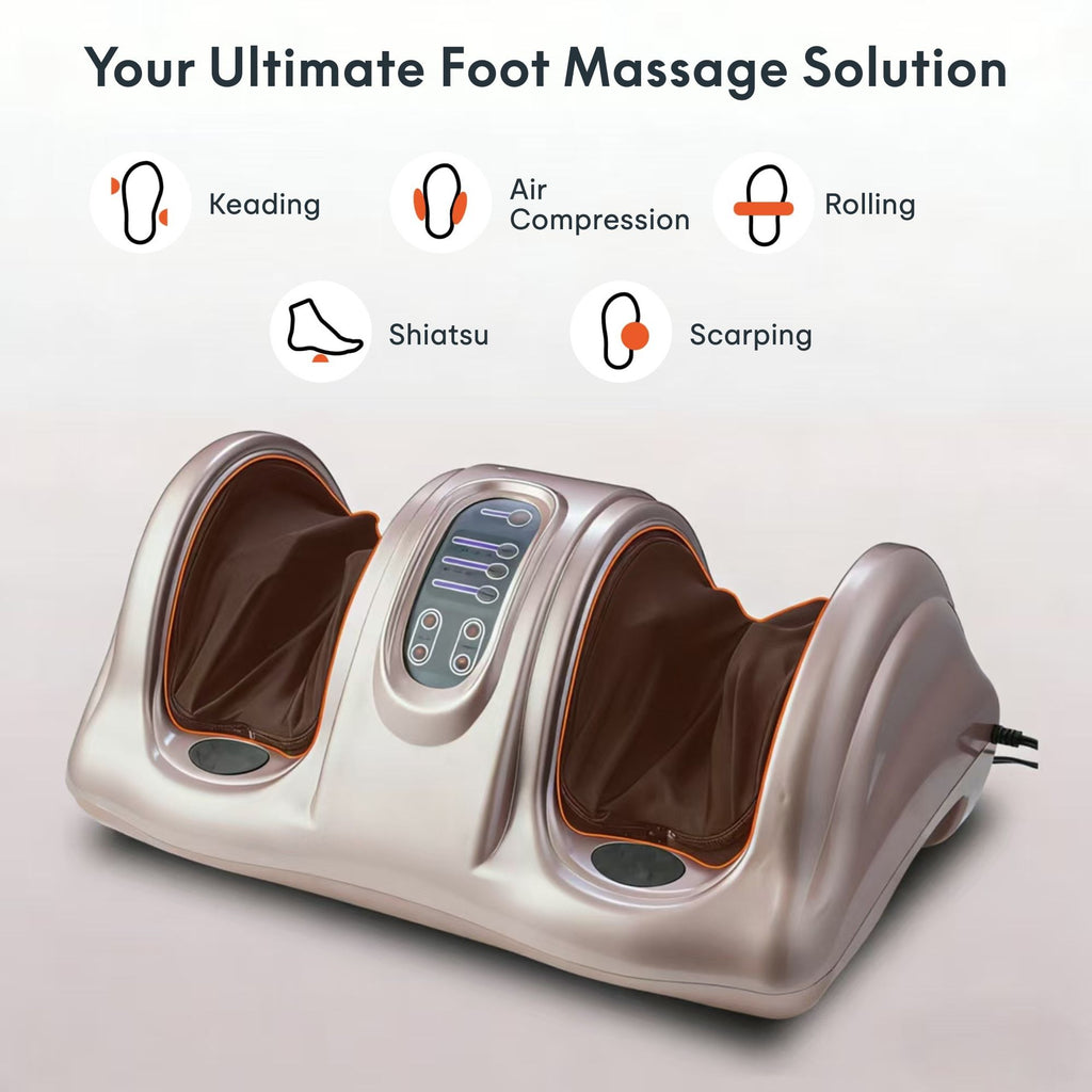 Premium Foot Massager with Remote Control – Deep Kneading and Rolling Massage for Feet, Ankles, Calves, and Legs – Pain Relief & Circulation Boost, Perfect Gift for Men, Women, Parents - WildWood Apothecary and More