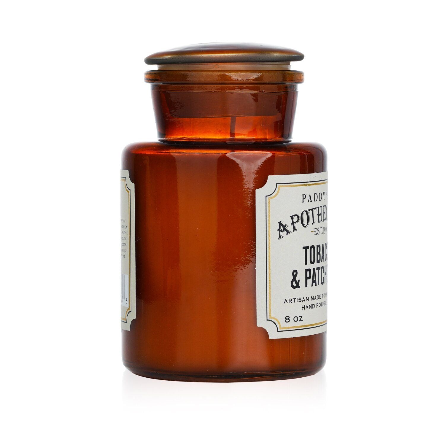 PADDYWAX - Apothecary Candle - Tobacco & Patchouli  226g/8oz - WildWood Apothecary and More