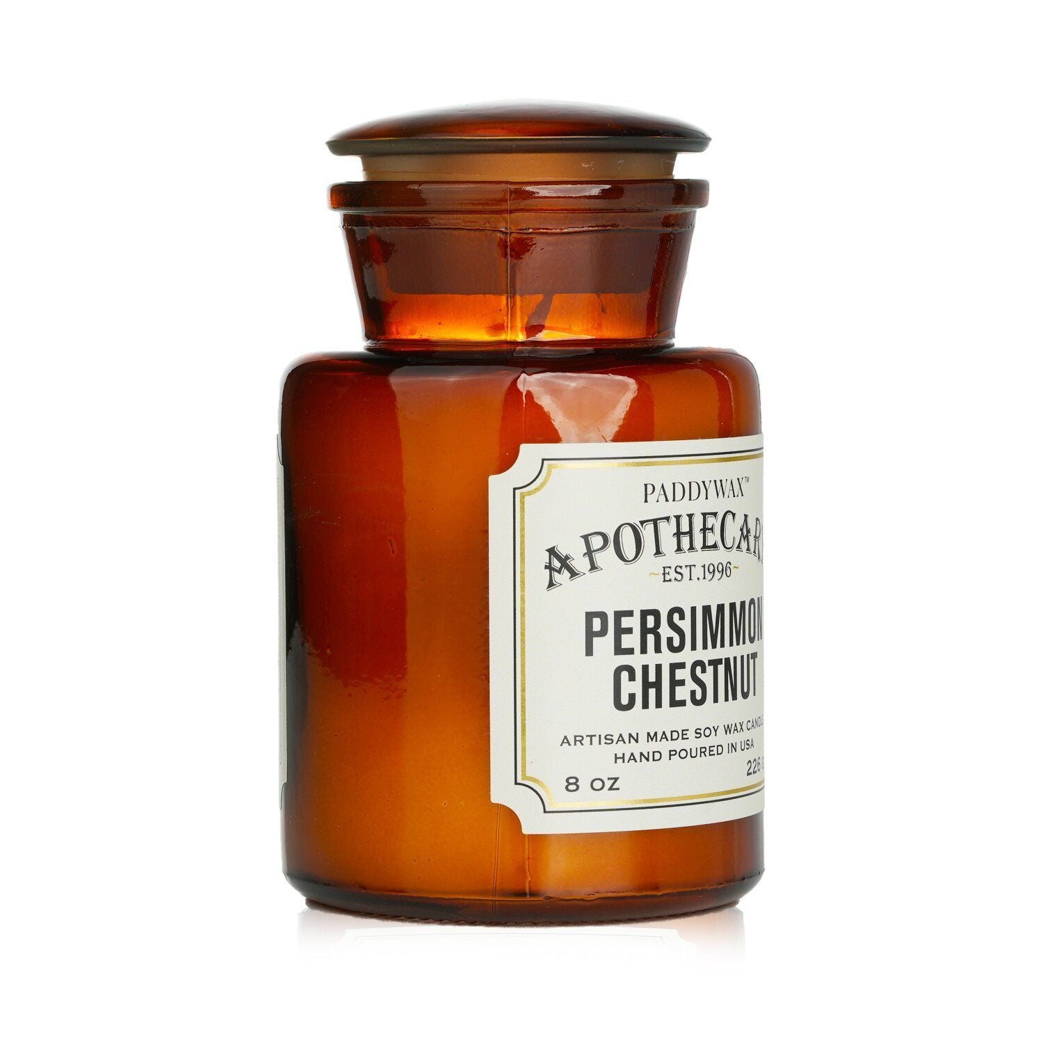 PADDYWAX - Apothecary Candle - Persimmon Chestnut 038759 226g/8oz - WildWood Apothecary and More