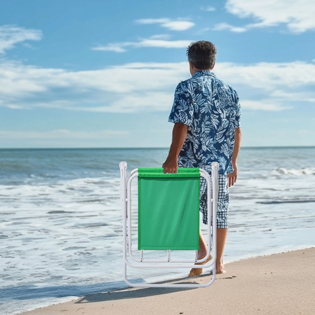 Folding Beach Chair with Umbrella for Adults, Lightweight Porable Camping Chair with 265lbs Capacity for Travel Picnic Concert & Outdoor Activities, Green - WildWood Apothecary and More