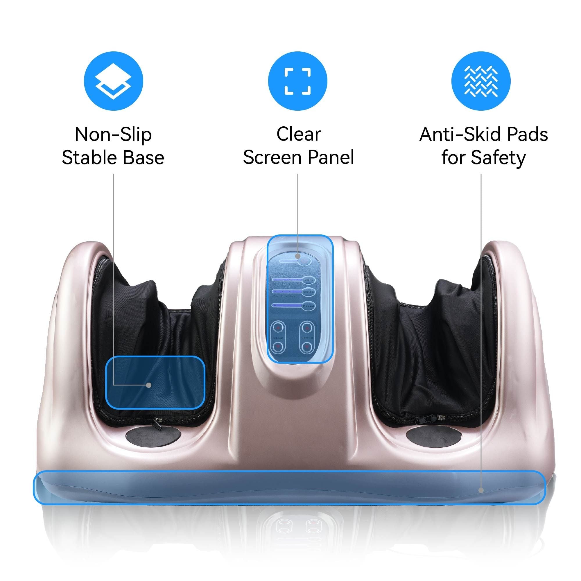 Premium Foot Massager with Remote Control – Deep Kneading and Rolling Massage for Feet, Ankles, Calves, and Legs – Pain Relief & Circulation Boost, Perfect Gift for Men, Women, Parents - WildWood Apothecary and More