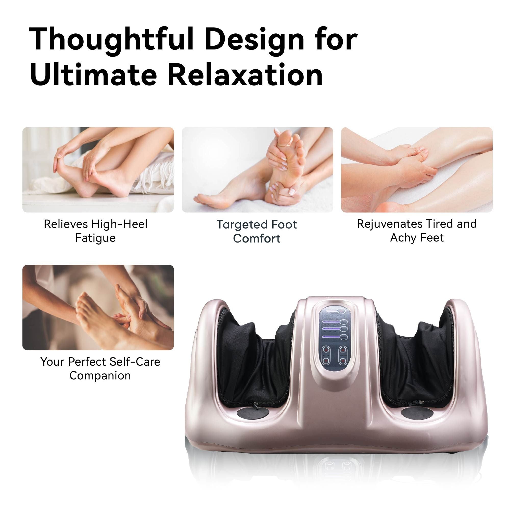 Premium Foot Massager with Remote Control – Deep Kneading and Rolling Massage for Feet, Ankles, Calves, and Legs – Pain Relief & Circulation Boost, Perfect Gift for Men, Women, Parents - WildWood Apothecary and More