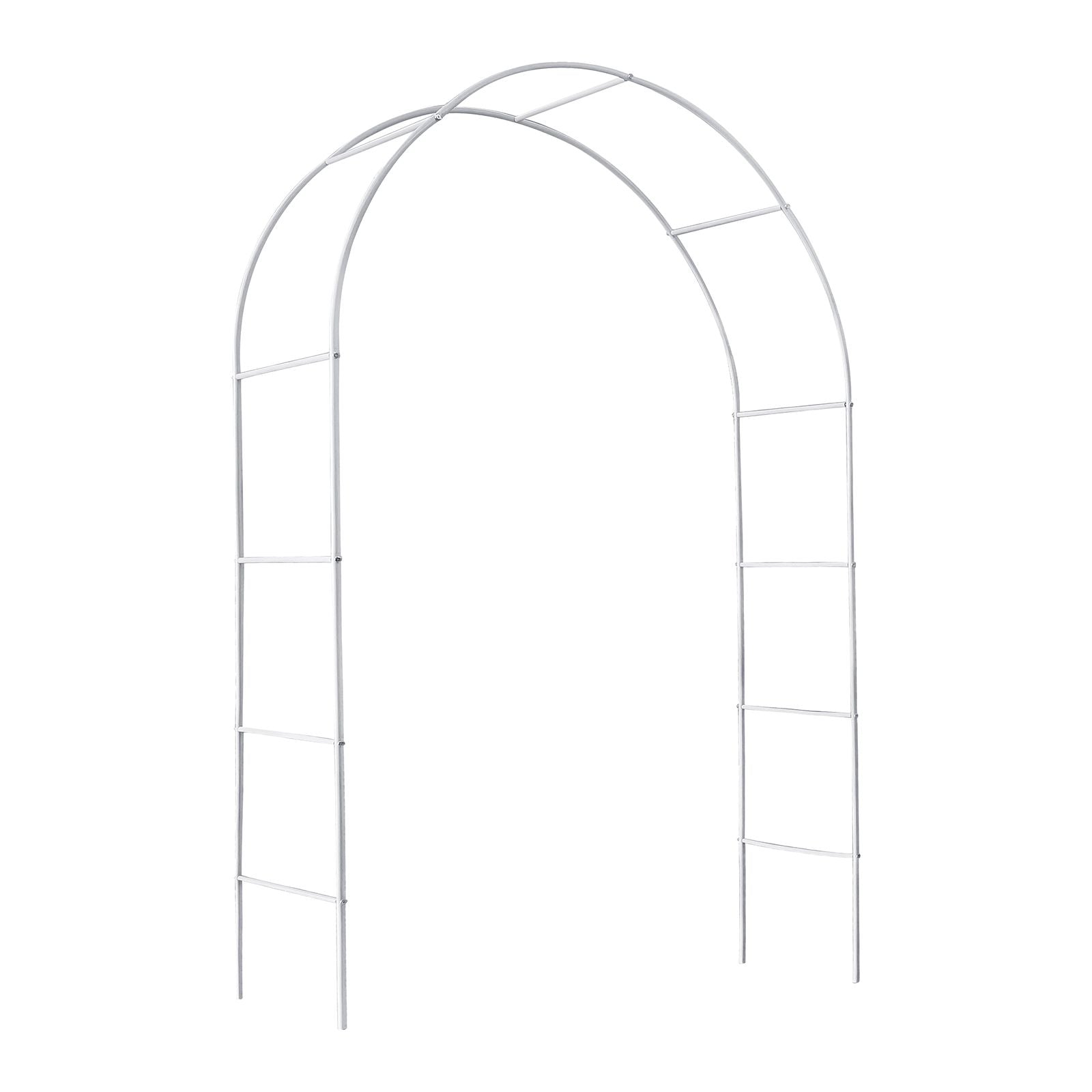 Metal Garden Arch Trellis,Adjustable Arbor Trellis,White - WildWood Apothecary and More