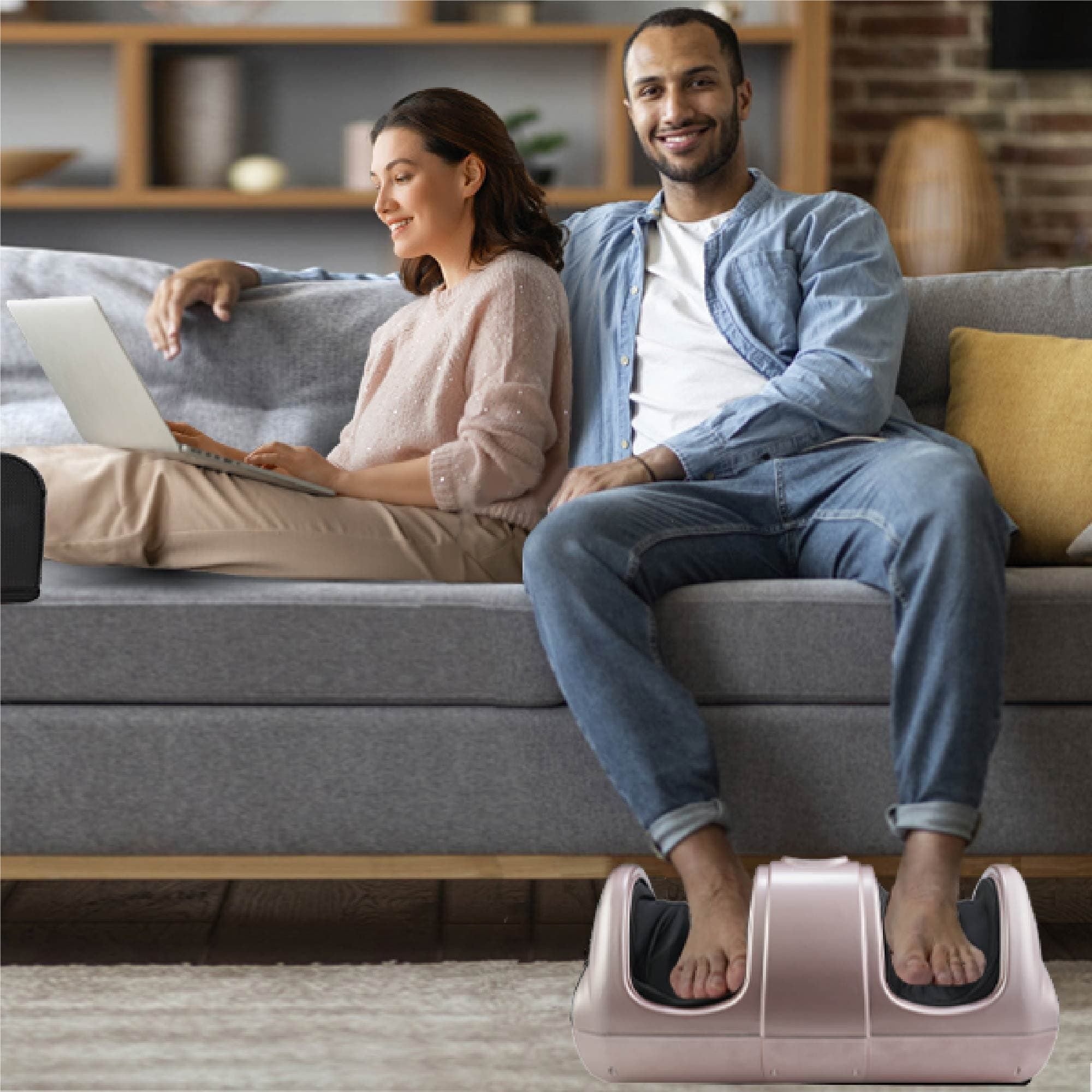 Premium Foot Massager with Remote Control – Deep Kneading and Rolling Massage for Feet, Ankles, Calves, and Legs – Pain Relief & Circulation Boost, Perfect Gift for Men, Women, Parents - WildWood Apothecary and More