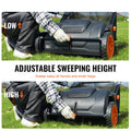 Push Lawn Sweeper, 21inch Leaf & Grass Collector, Strong Plastic Wheels & Heavy Duty Thickened Steel Durable to Use with Large Capacity 3.5 cu. ft. Mesh Collection Hopper Bag, 2 Spinning Brushes - WildWood Apothecary and More