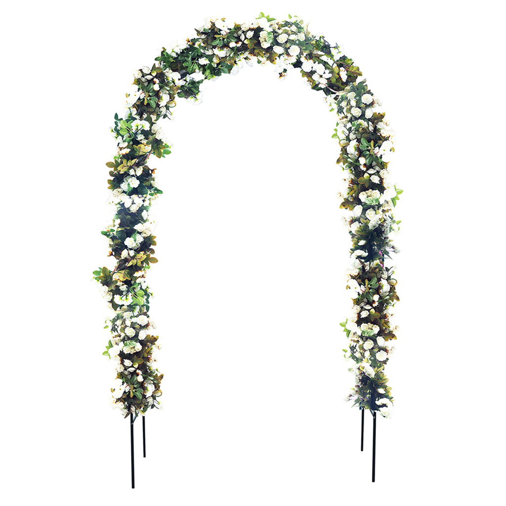 78"H x 45"W Metal Garden Arch Trellis; Wedding Arch,Adjustable Arbor Trellis for Garden Climbing Plants Support or Wedding Decor - WildWood Apothecary and More