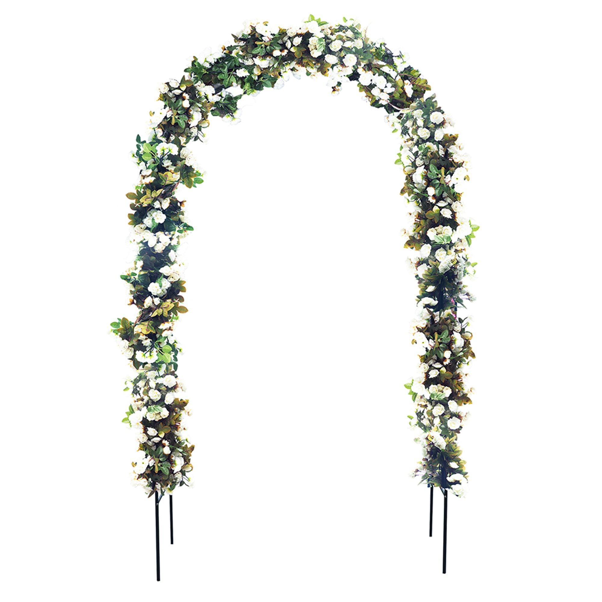 78"H x 45"W Metal Garden Arch Trellis; Wedding Arch,Adjustable Arbor Trellis for Garden Climbing Plants Support or Wedding Decor - WildWood Apothecary and More