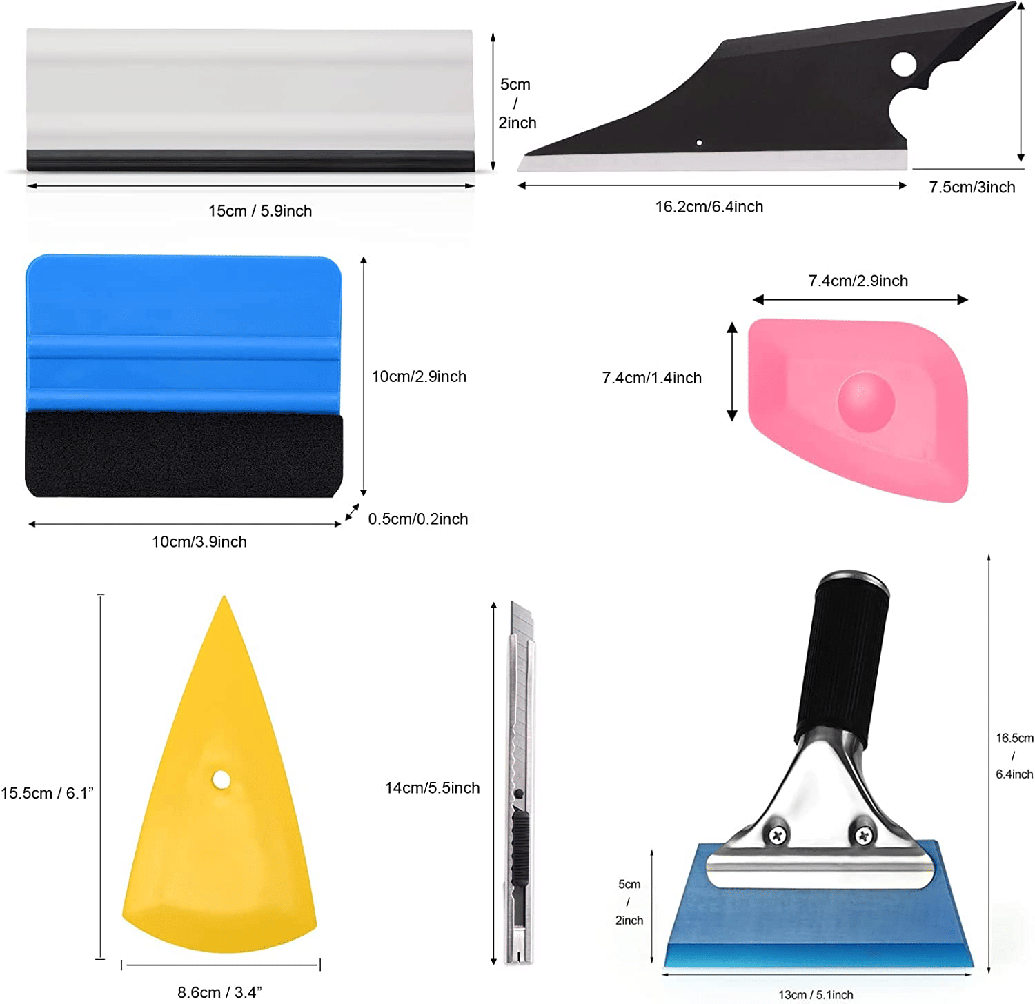 29 PCS Window Tint Tools Kit Car Auto Film Tinting Scraper Squeegee Installation - WildWood Apothecary and More