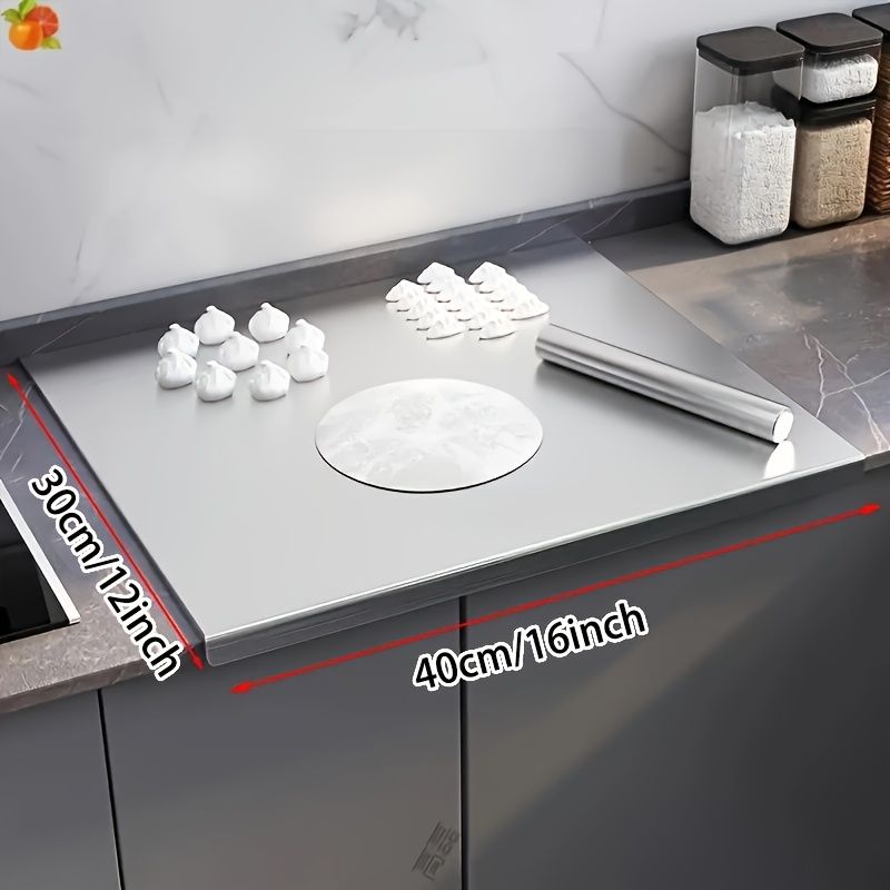 XXL 304 Stainless Steel Cutting Board  Anti-Slip & Mildew-Proof! No More Moldy Wooden Boards | Heavy-Duty & Food-Safe, Easy to Clean – Chop Meat, Knead Dough, Bake Prep All-in-One | Must-Have for Hom - WildWood Apothecary and More
