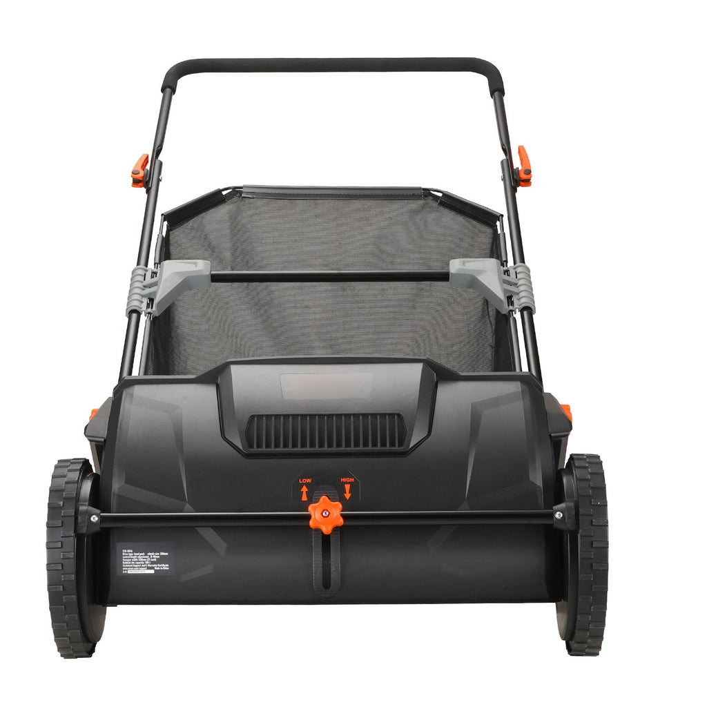 Push Lawn Sweeper, 21inch Leaf & Grass Collector, Strong Plastic Wheels & Heavy Duty Thickened Steel Durable to Use with Large Capacity 3.5 cu. ft. Mesh Collection Hopper Bag, 2 Spinning Brushes - WildWood Apothecary and More