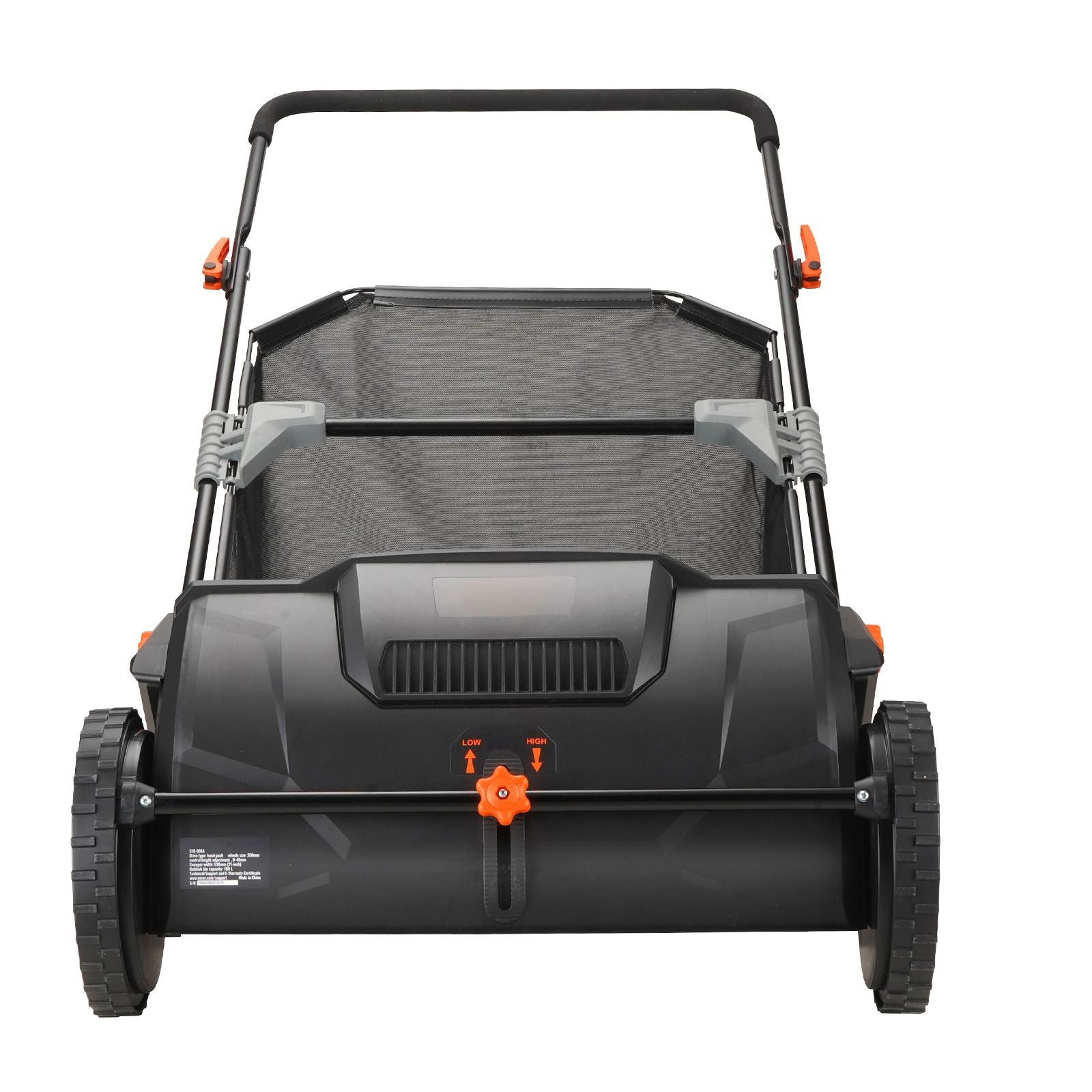 Push Lawn Sweeper, 21inch Leaf & Grass Collector, Strong Plastic Wheels & Heavy Duty Thickened Steel Durable to Use with Large Capacity 3.5 cu. ft. Mesh Collection Hopper Bag, 2 Spinning Brushes - WildWood Apothecary and More