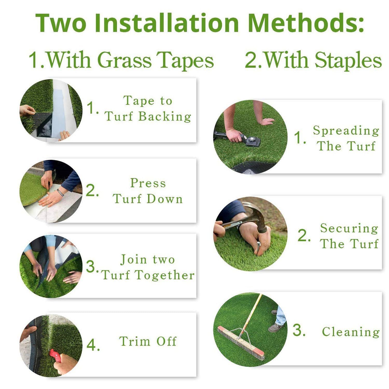 5FT*15FT Artificial Turf, Mat with Drainage Holes. Fake Grass with Rubber Backing, Ideal for Indoor/Outdoor Pet Areas, Garden, Lawn, Patio & Balcony Decor(Grass height 0.6 inches/1.5cm) - WildWood Apothecary and More