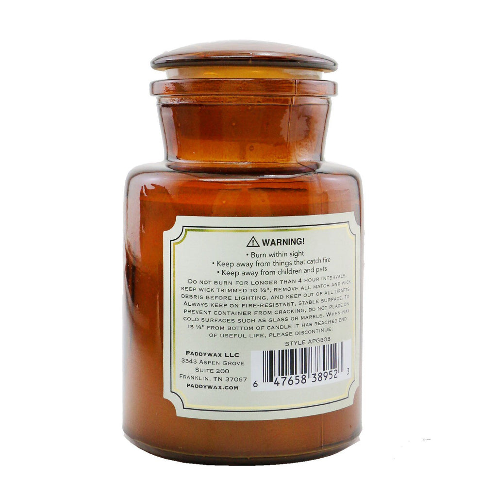 PADDYWAX - Apothecary Candle - Amber & Smoke  226g/8oz - WildWood Apothecary and More