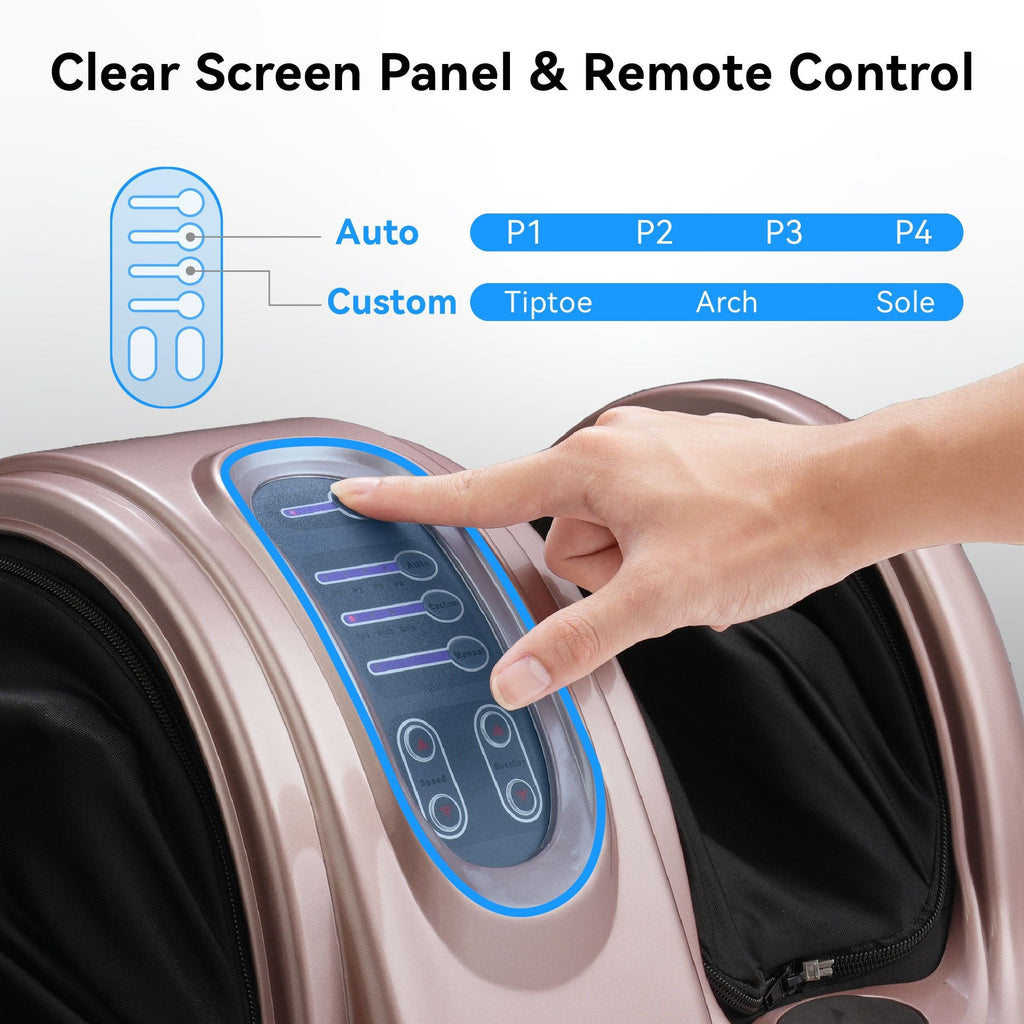 Premium Foot Massager with Remote Control – Deep Kneading and Rolling Massage for Feet, Ankles, Calves, and Legs – Pain Relief & Circulation Boost, Perfect Gift for Men, Women, Parents - WildWood Apothecary and More