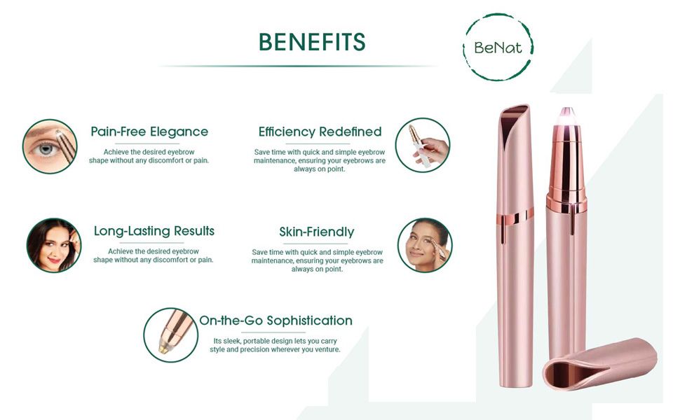 Rechargeable Facial + Eyebrow Hair Removers Set -2 Pack - WildWood Apothecary and More
