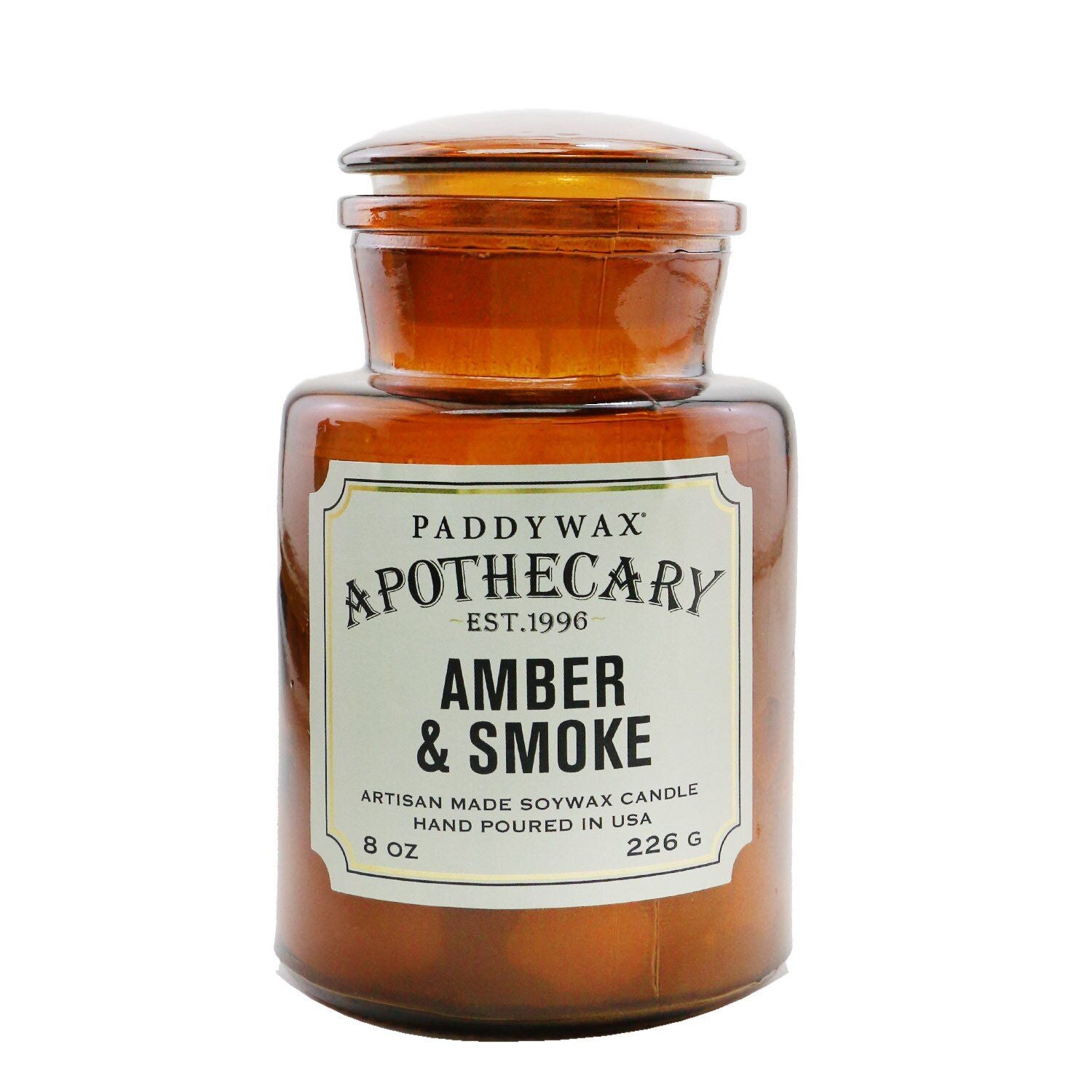 PADDYWAX - Apothecary Candle - Amber & Smoke  226g/8oz - WildWood Apothecary and More