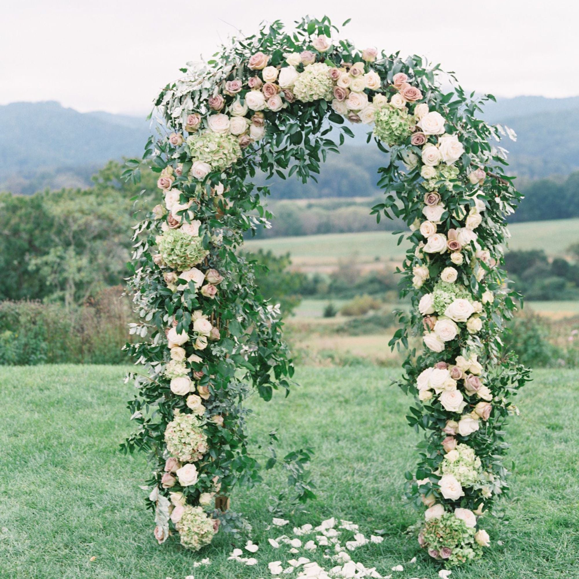 78"H x 45"W Metal Garden Arch Trellis; Wedding Arch,Adjustable Arbor Trellis for Garden Climbing Plants Support or Wedding Decor - WildWood Apothecary and More