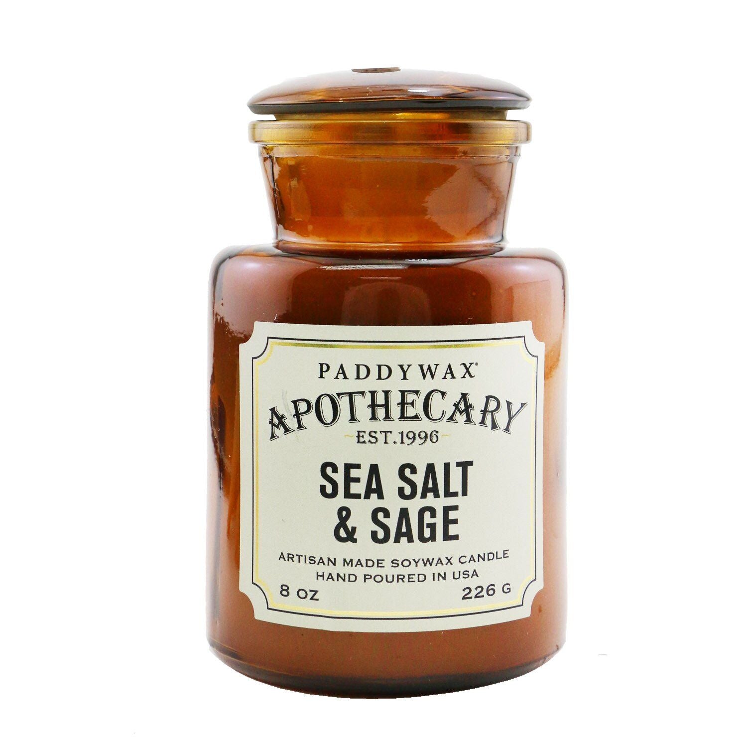PADDYWAX - Apothecary Candle - Sea Salt & Sage  226g/8oz - WildWood Apothecary and More