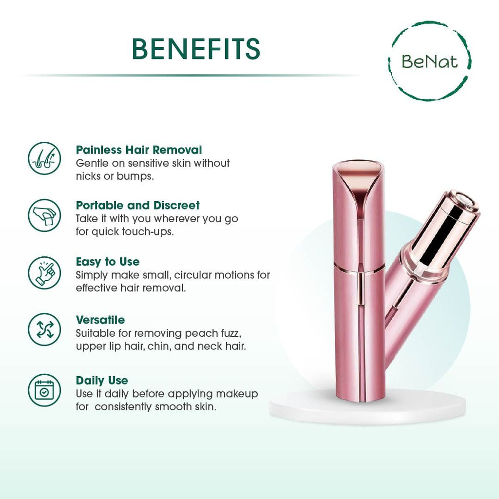 Rechargeable Facial + Eyebrow Hair Removers Set -2 Pack - WildWood Apothecary and More