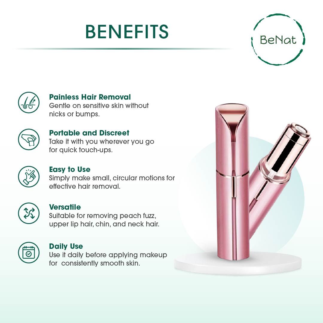 Rechargeable Facial + Eyebrow Hair Removers Set -2 Pack - WildWood Apothecary and More