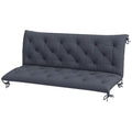 Outdoor Bench Cushion Tufted 3-Seater for Swing Chair Patio Sofa Dark Gray - WildWood Apothecary and More