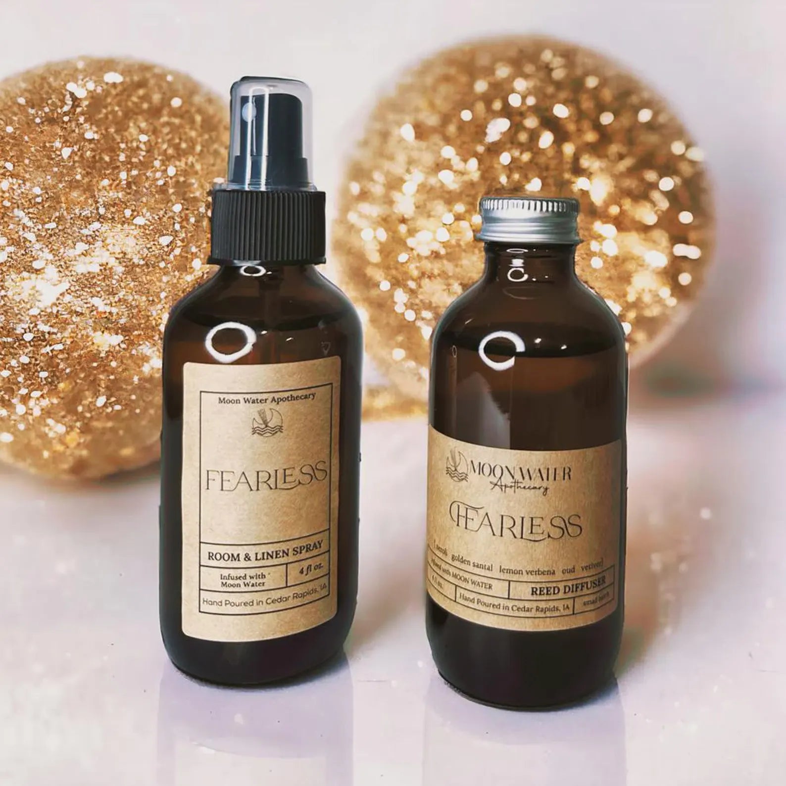 FEARLESS - Room Spray - Lemon, Neroli, Santal, Oud - by Moon Water Apothecary! (Copy) - WildWood Apothecary and More