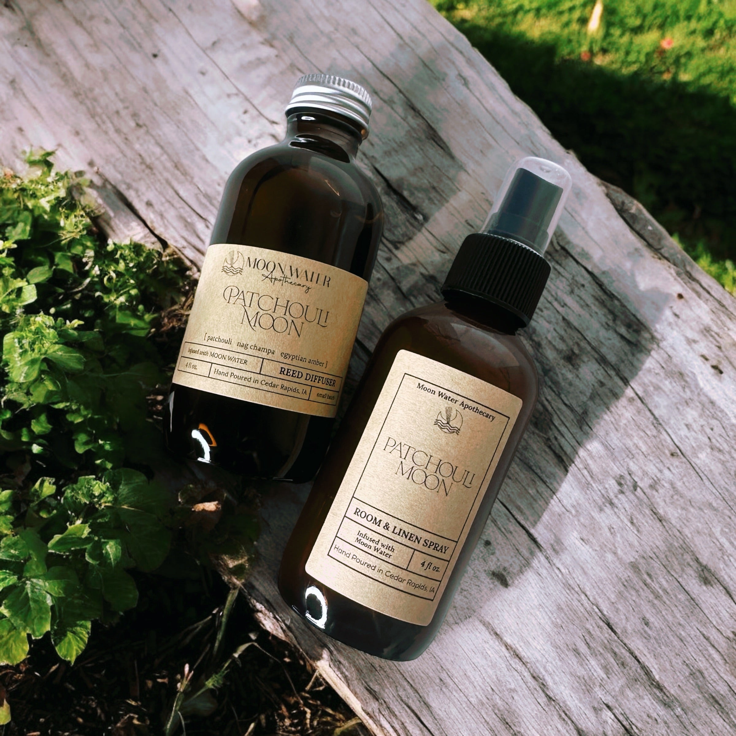 Patchouli Moon - Reed Diffuser -- Patchouli, Nag Champa & Amber -- by Moon Water Apothecary! (Copy) - WildWood Apothecary and More